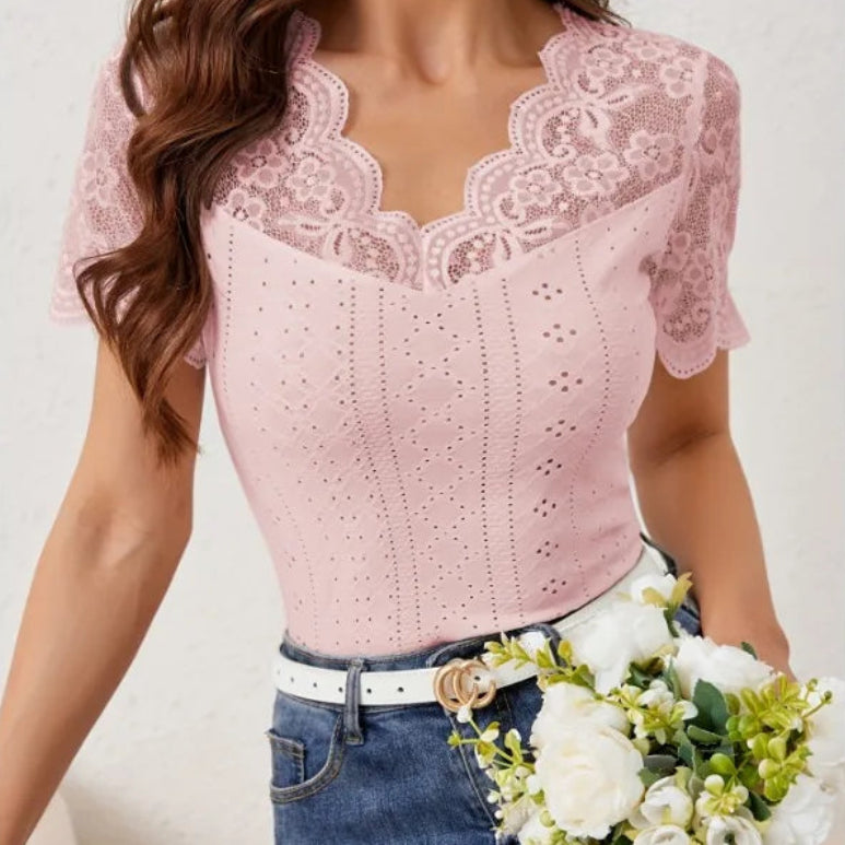 Chemise à manches courtes pour femmes