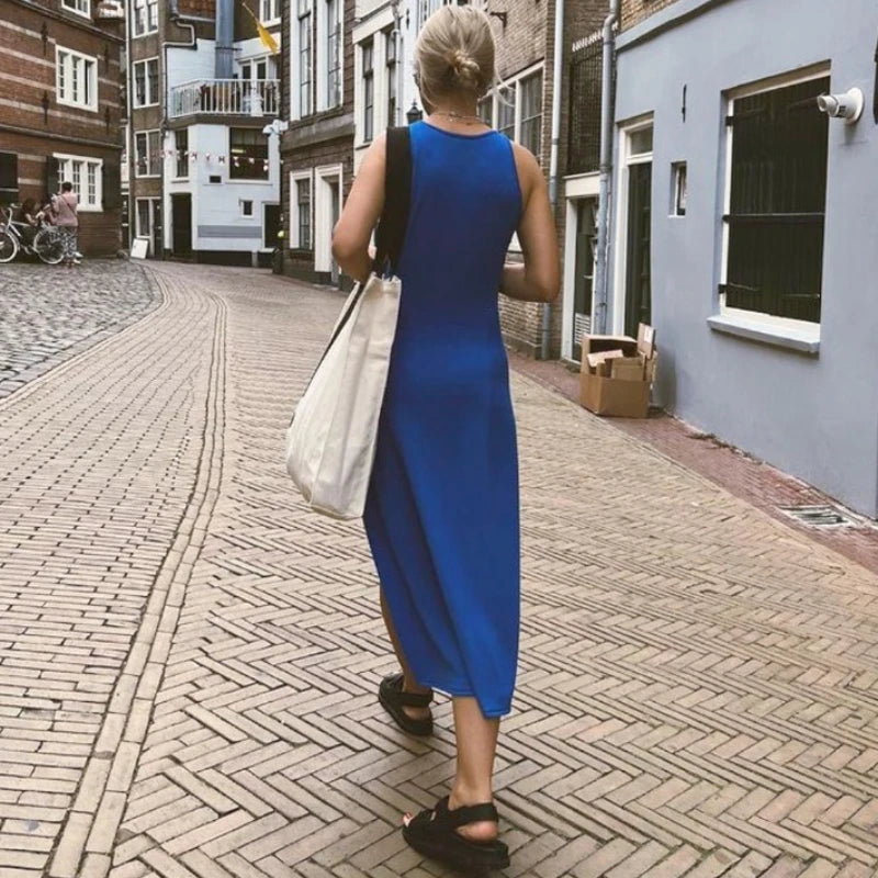 Robe d'été en maille pour femmes