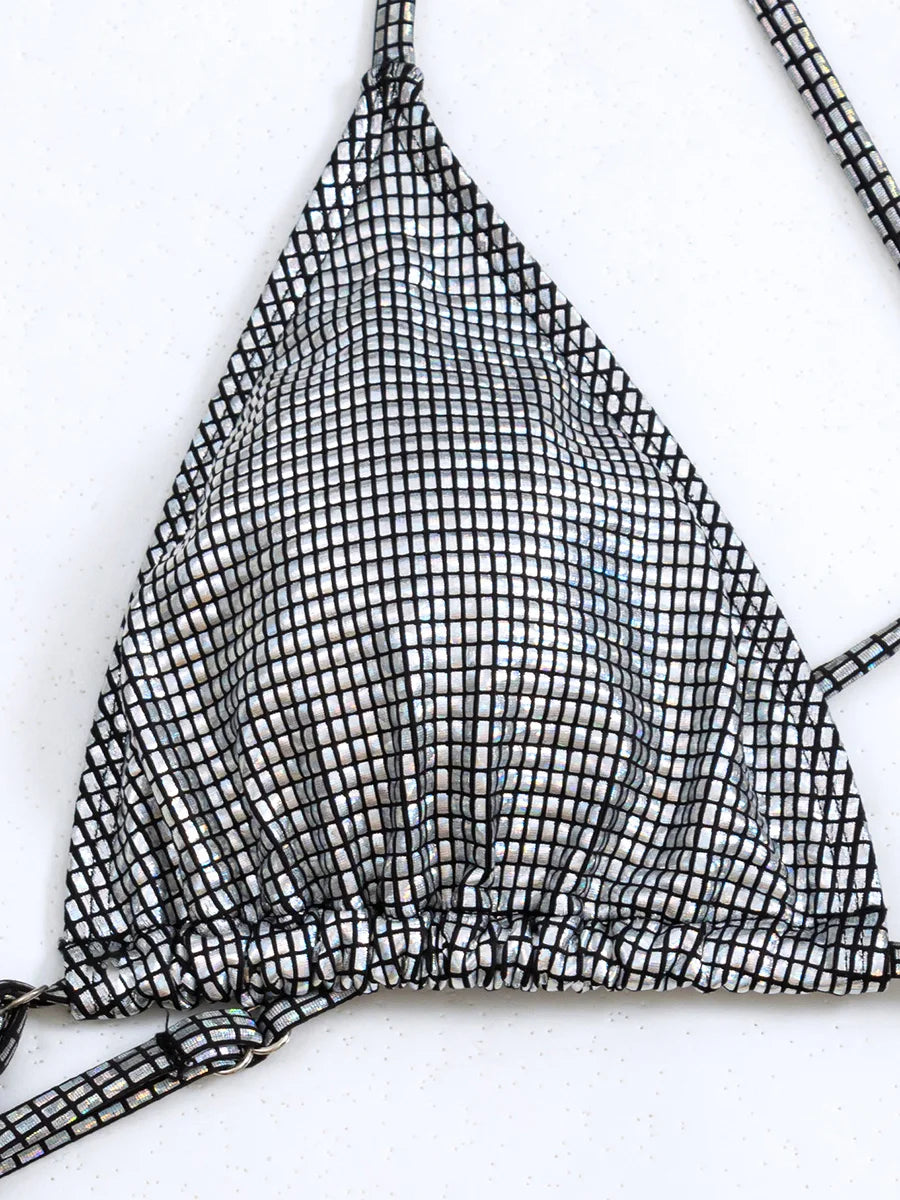 Maillot de bain une pièce à découpes hautes pour femmes