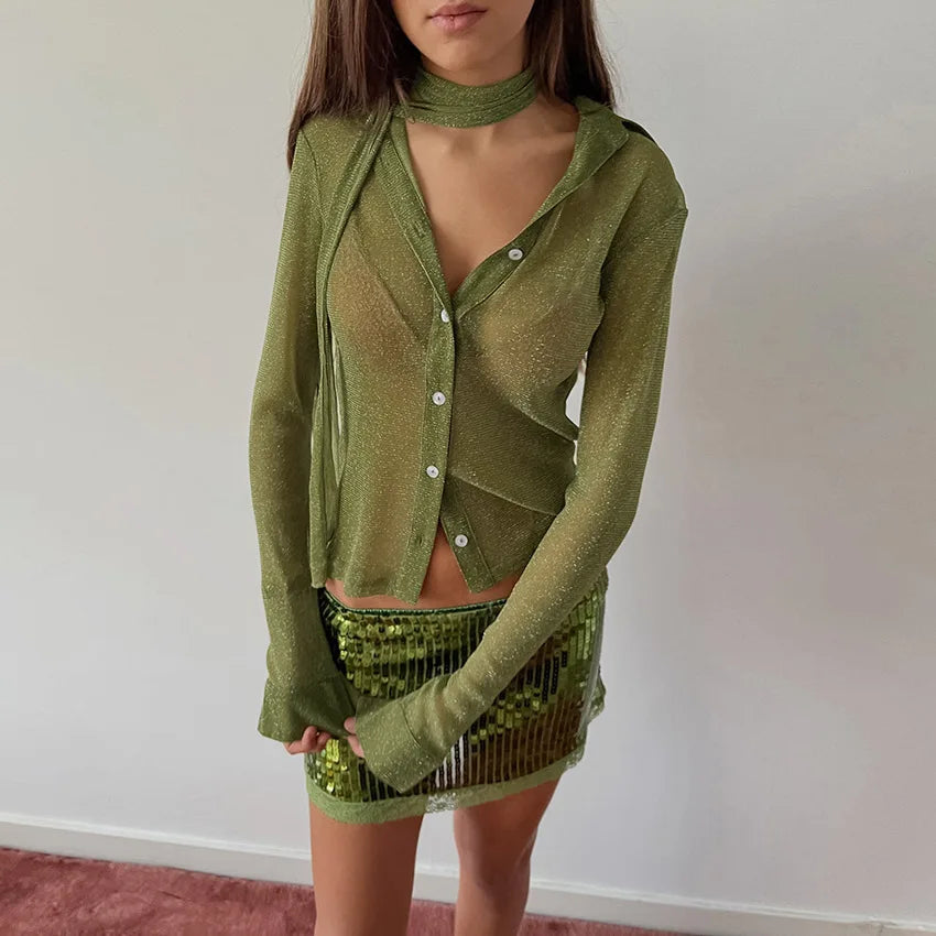 Cardigan à manches longues pour femmes