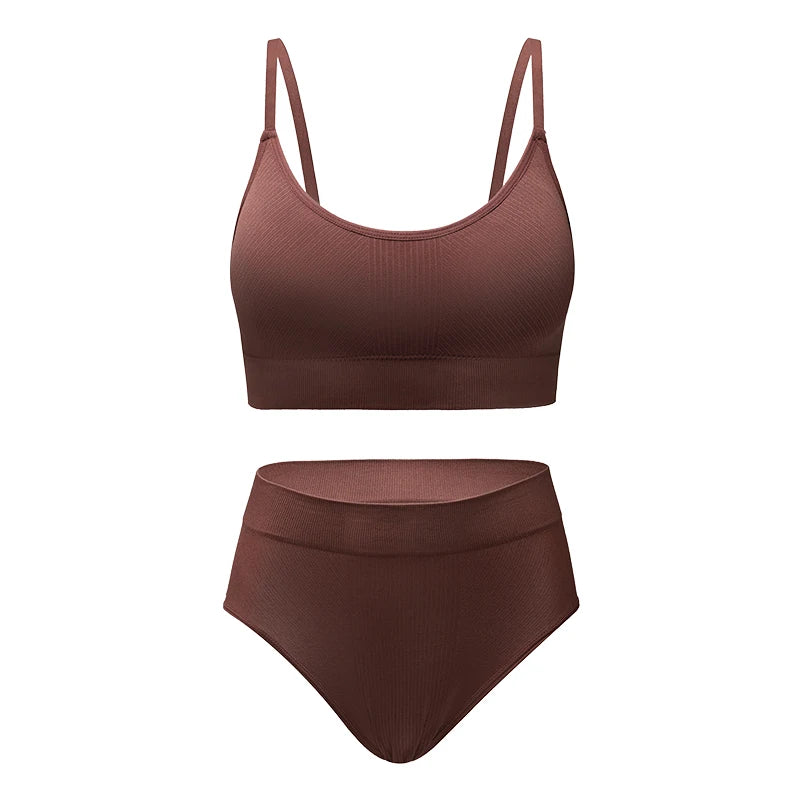 Ensemble de sous-vêtements soutien-gorge et culottes sans couture pour femmes