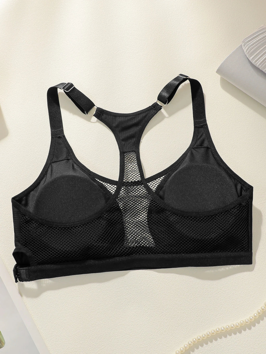 Soutien-gorge sans fil en tissu pour femmes