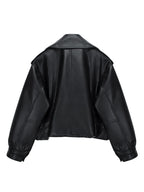 Veste court en similicuir Pu femmes