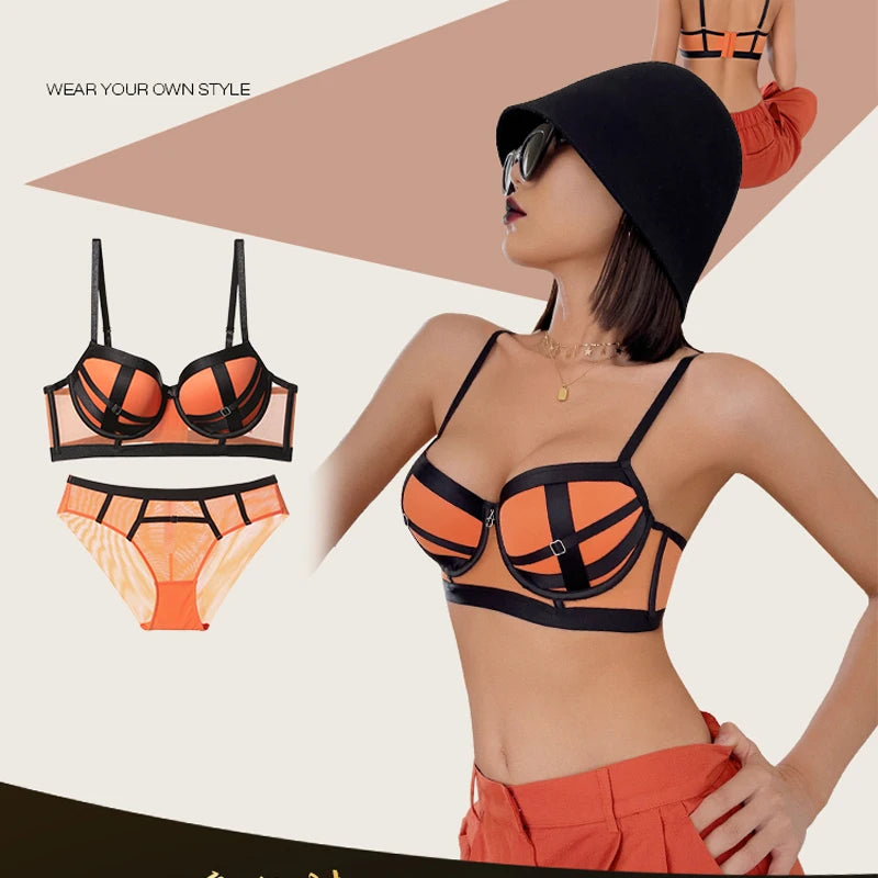 Ensemble culotte et soutien-gorge push-up bandage sexy pour femmes