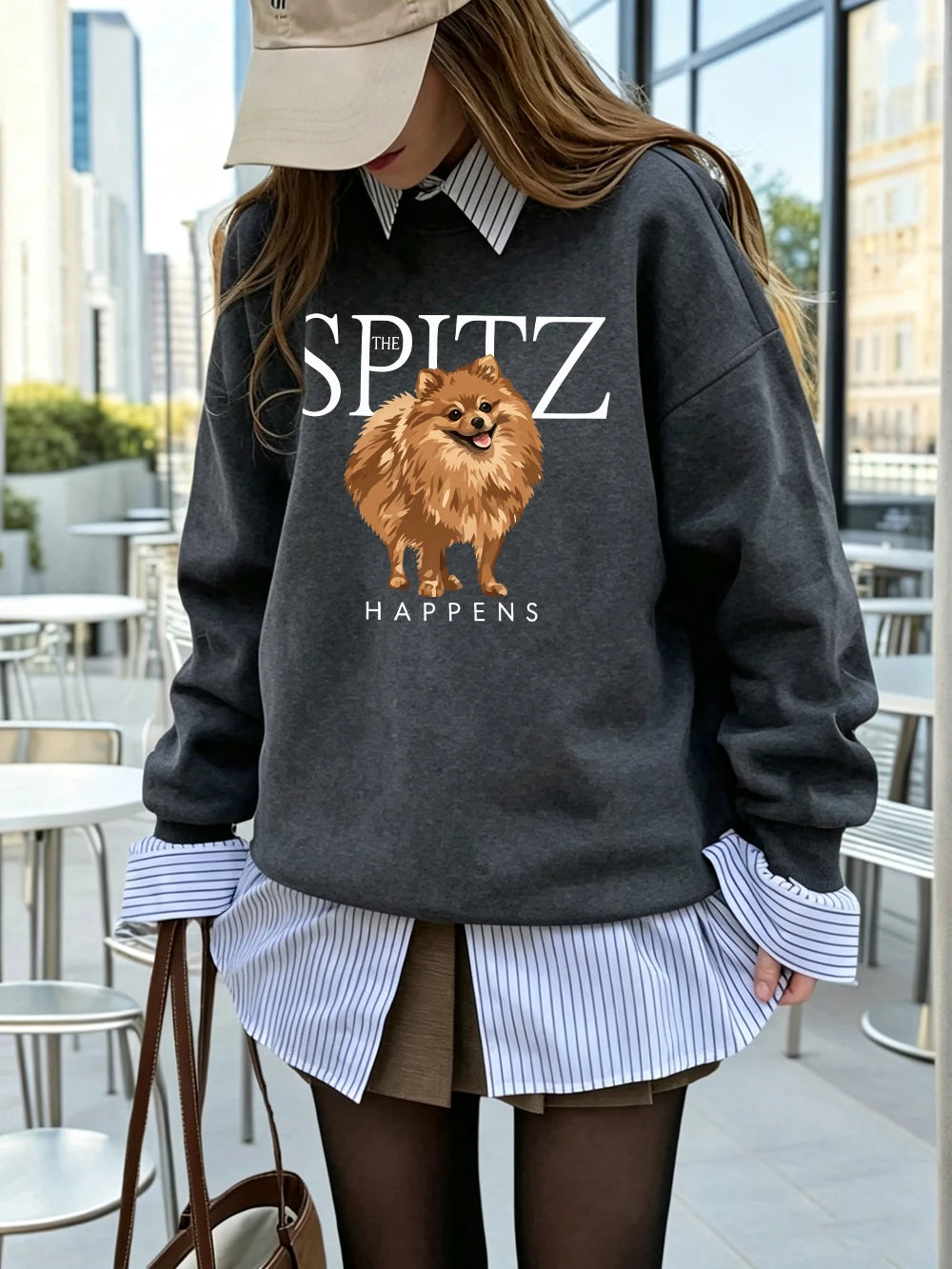 Sweat-shirts imprimés The Spitz Happens pour femmes