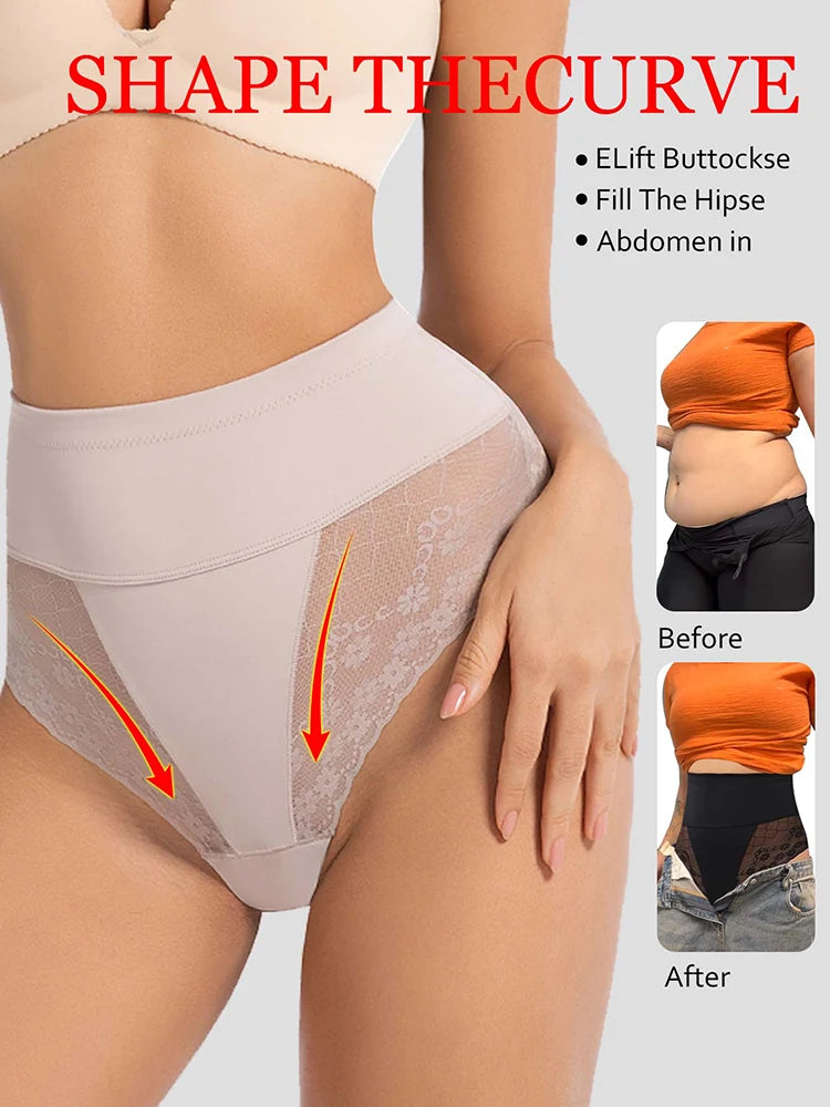 Culotte Gainante Femme – Dentelle et Maintien du Ventre