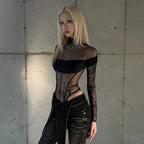 Body transparente pour femmes