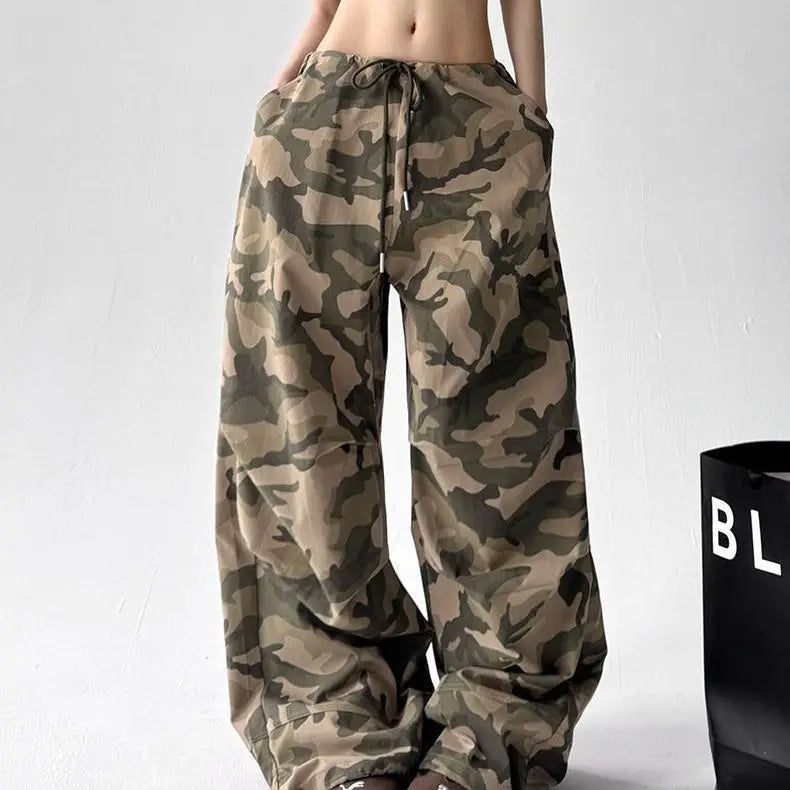Pantalon camouflage rétro américain pour femmes