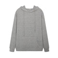 Pull en tricot à capuche rayé et manches longues pour femmes