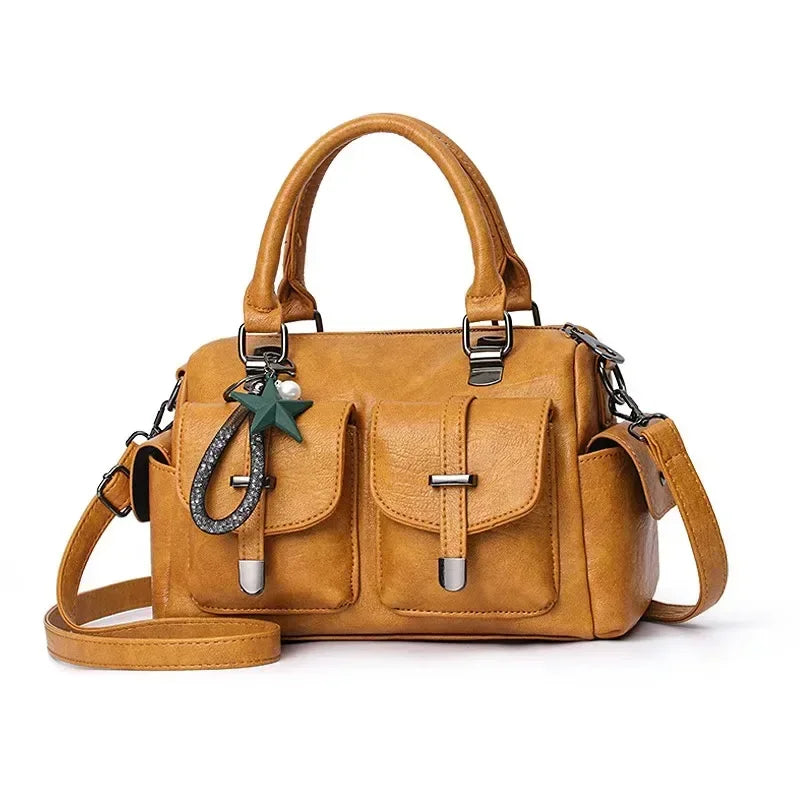 Sac en cuir PU souple pour femmes