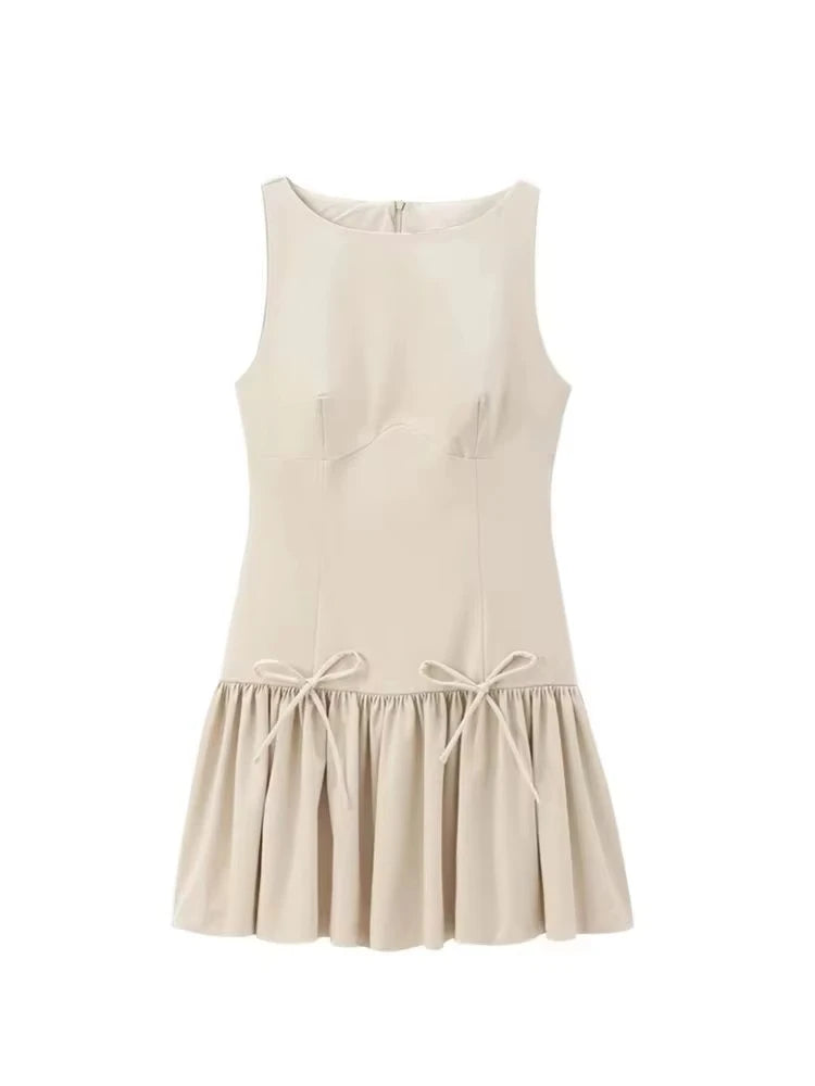 Robe courte à volants pour femmes