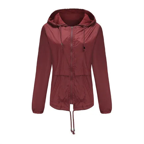 Veste à capuche bleue pour femmes