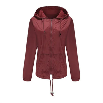 Veste Bleue à Capuche Femme – Style Urbain