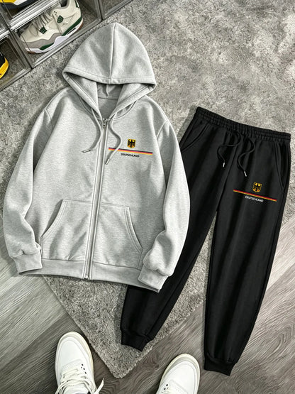 Ensemble 2 Pièces Femme – Sweat à Capuche Zippé