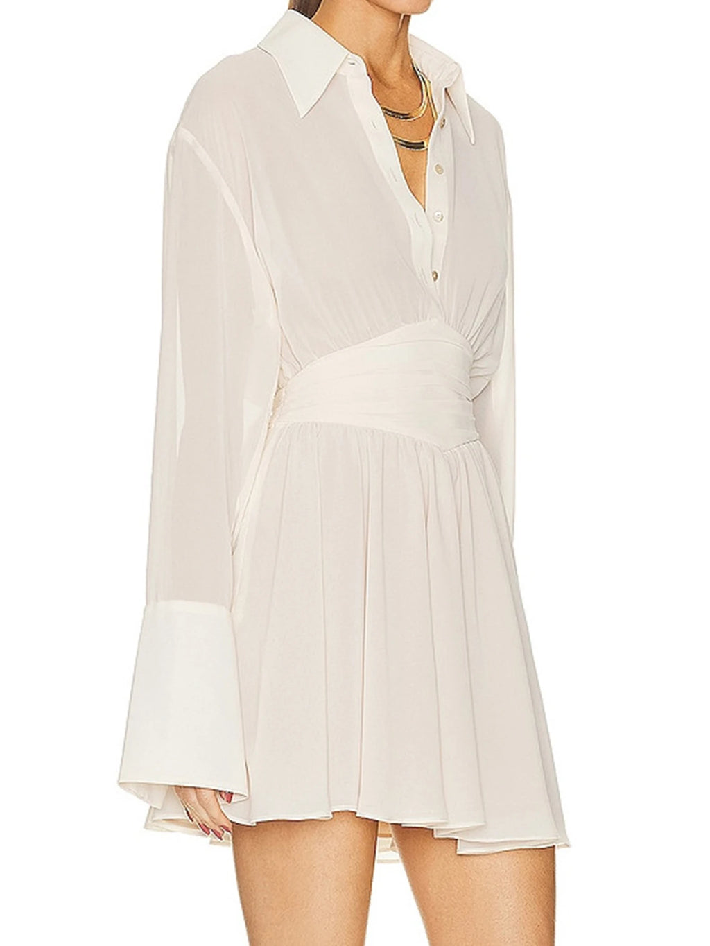 Mini robe d'été en mousseline de soie pour femmes