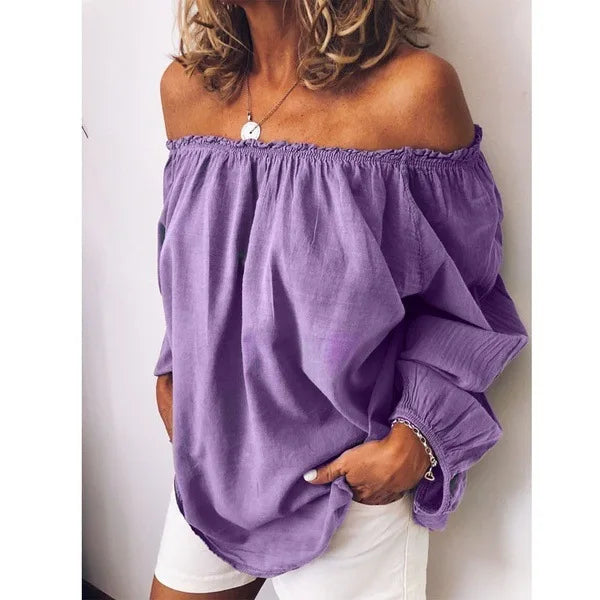 Chemise à manches longues décontracté pour femmes