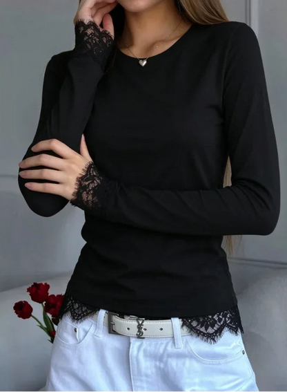 T-shirt Chic Femme – Manches Longues et Coupe Basique