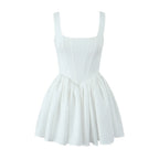 Mini robe de soirée blanche pour femmes