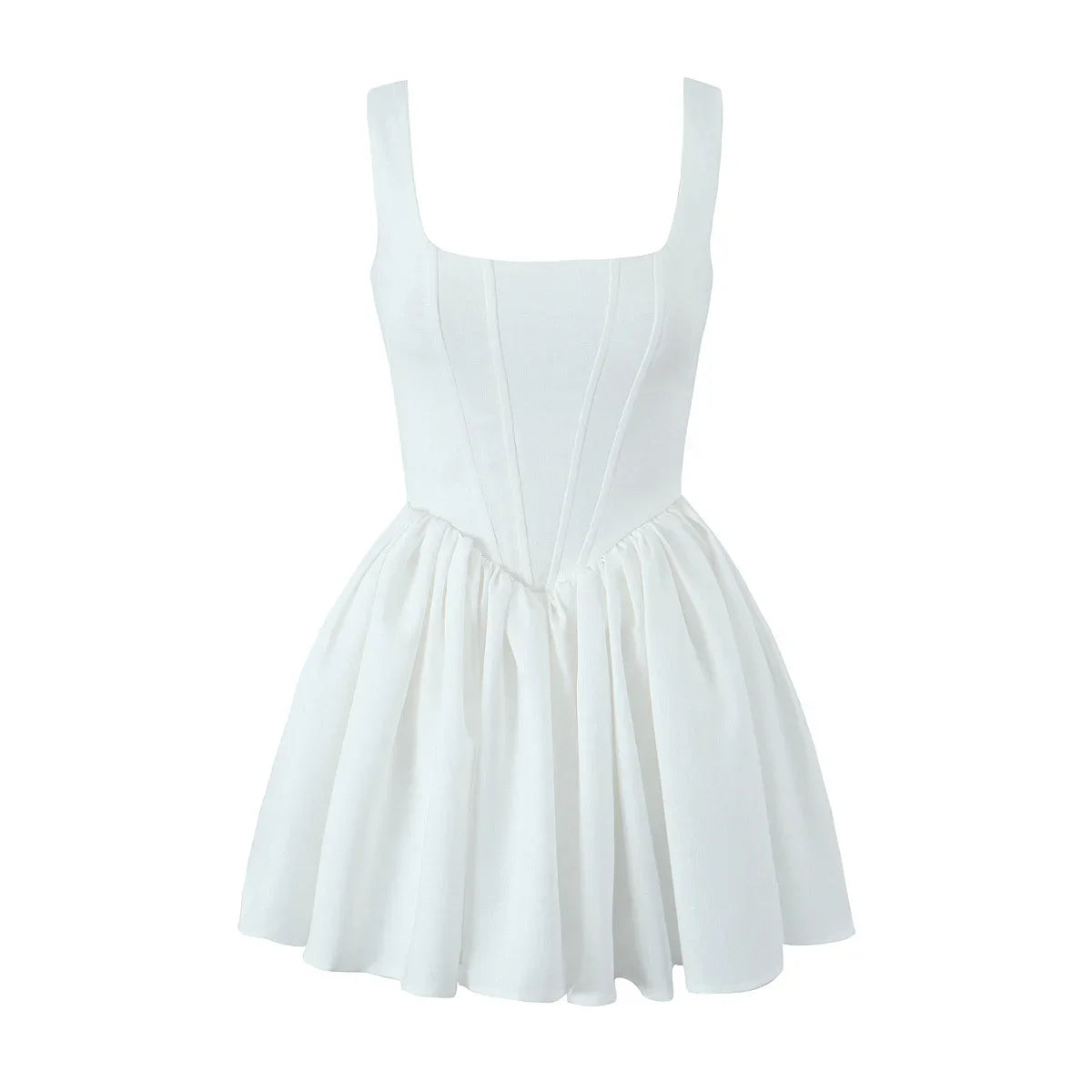 Mini robe de soirée blanche pour femmes