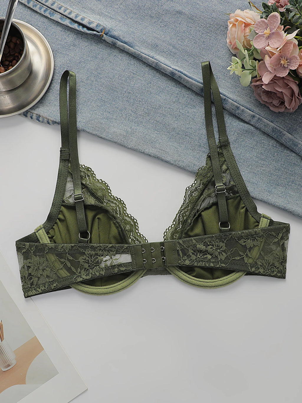 Soutien-gorge ultra-fin en dentelle pour femmes