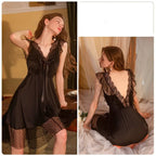Robe en dentelle amincissante à la taille pour femme