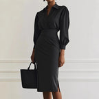 Robes taille cintrée, longueur genou pour femmes