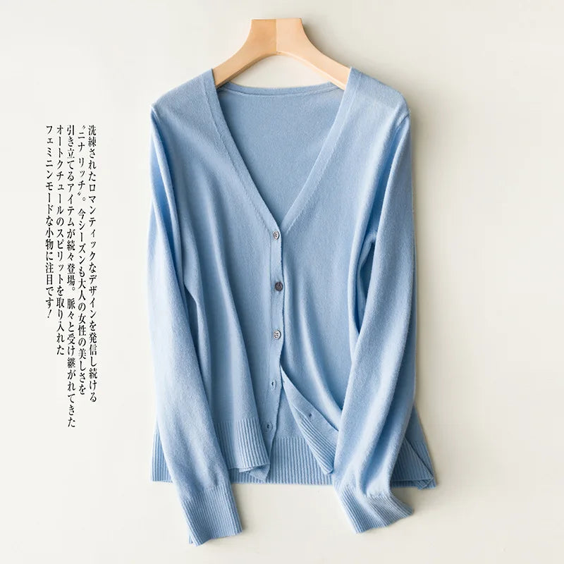 Cardigans à simple boutonnage pour femmes