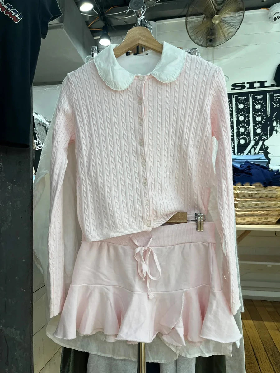 Jupe de Ballet rose à lacets pour femmes