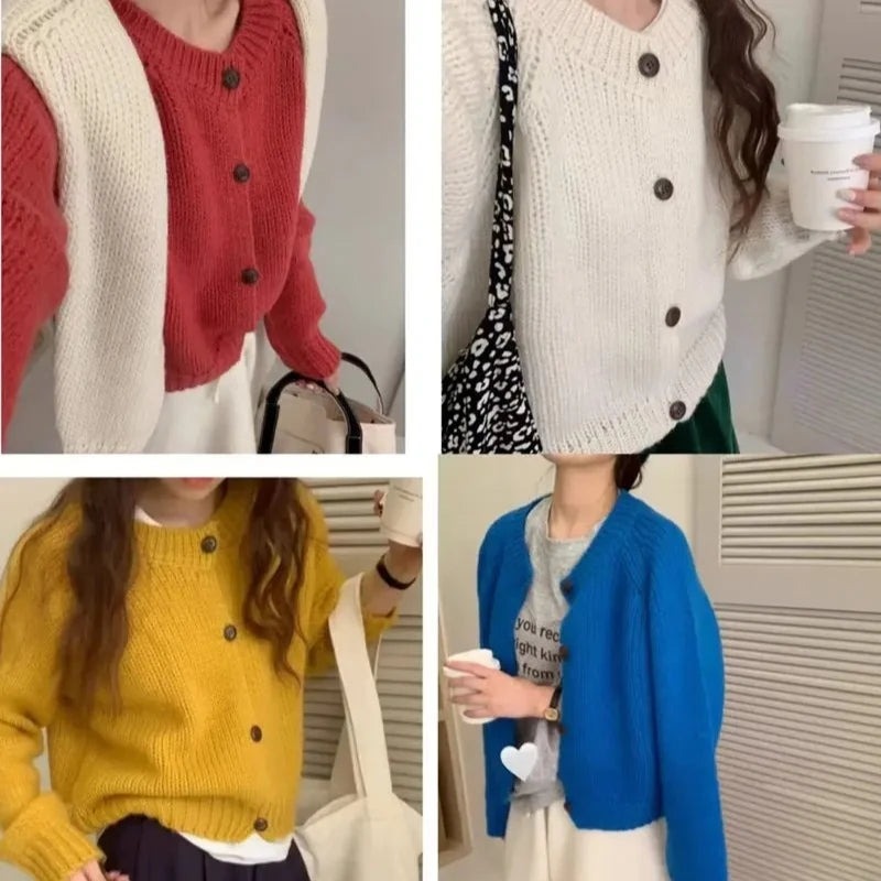Cardigan Uni Femme – Maille Douce