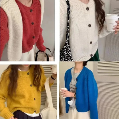 Cardigan Uni Femme – Maille Douce