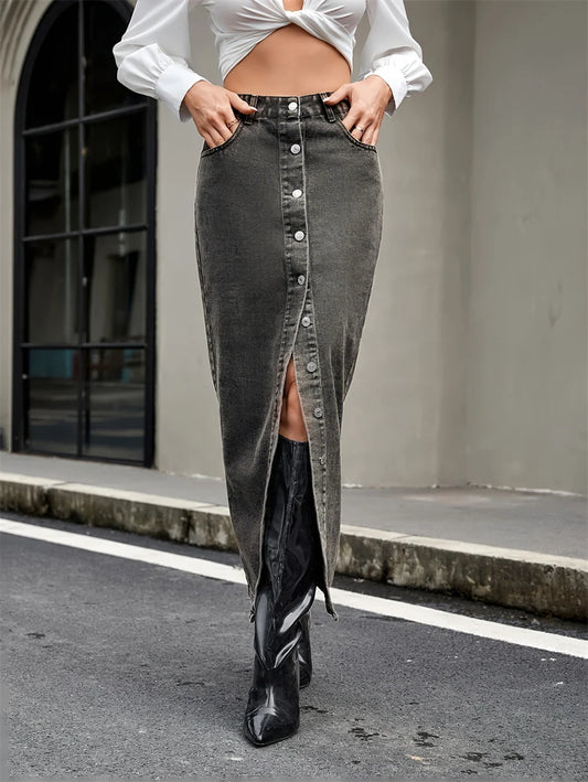 Jupe Longue en Jean Femme – Style Intemporel