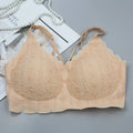 Soutien-gorge push-up brodés sans couture pour femmes