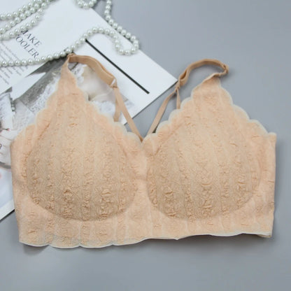 Soutien-Gorge Push-Up Brodé Femme – Sans Couture