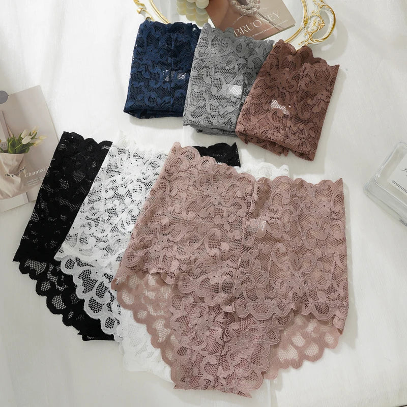 Culotte Dentelle Femme – Taille Haute et Transparente