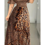 Robe longue à volants pour femmes