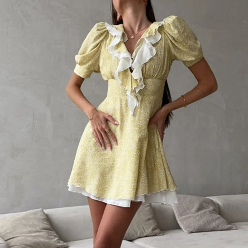 Robe élégante à imprimé floral pour femmes