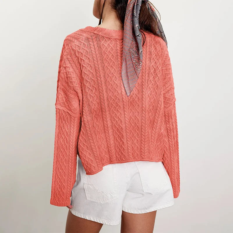 Gilets torsadés style bohème pour femmes
