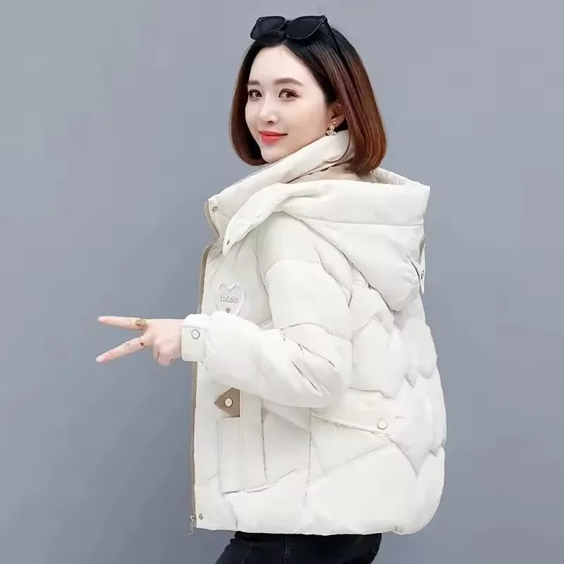 Vestes courtes rembourrées en coton pour femme