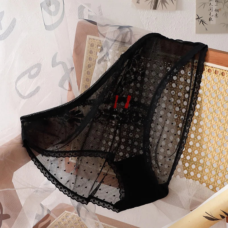 Culottes translucide en dentelle pour femmes