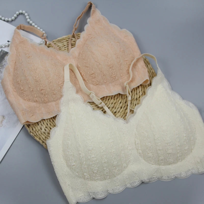 Soutien-Gorge Push-Up Brodé Femme – Sans Couture
