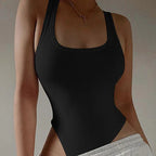 Body en tricot sans manches pour femmes