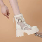 Bottines en cuir verni pour femmes