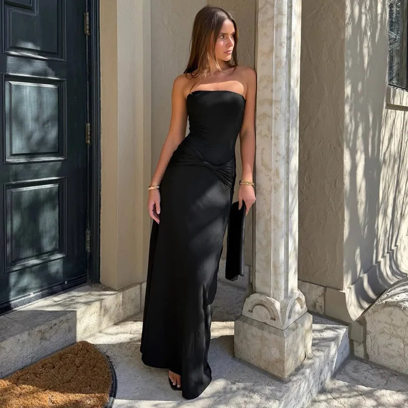 Robe longue bustier pour femmes