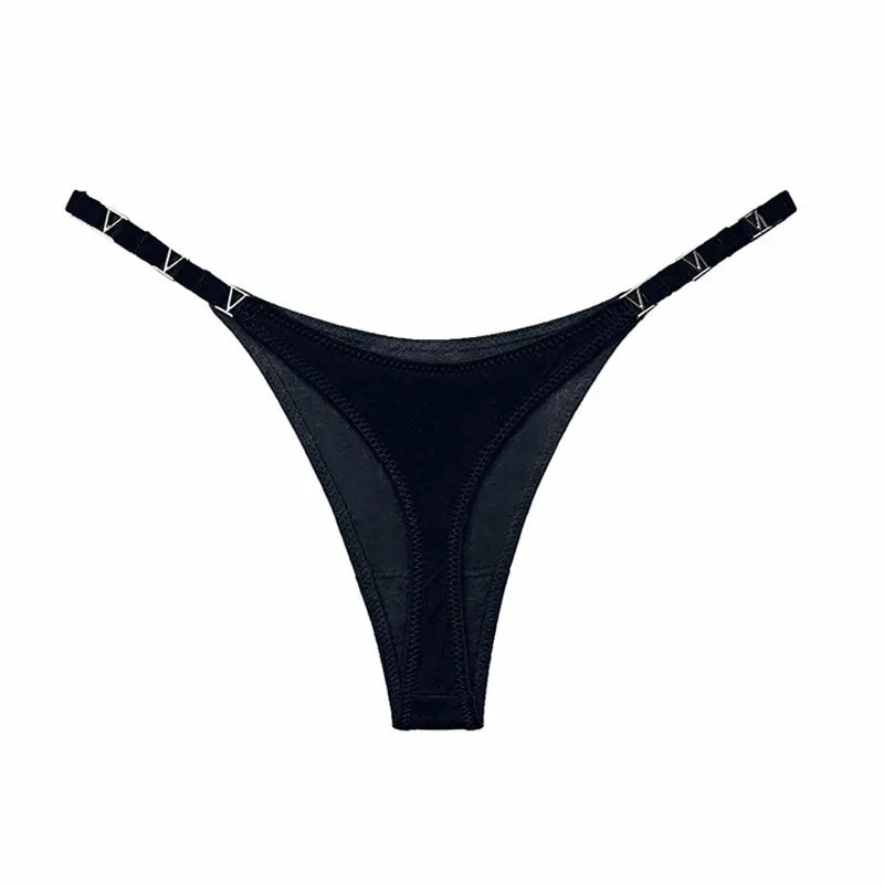 String Femme – Sans Couture et Boucle Métallique
