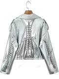 Vestes en faux cuir pour femmes