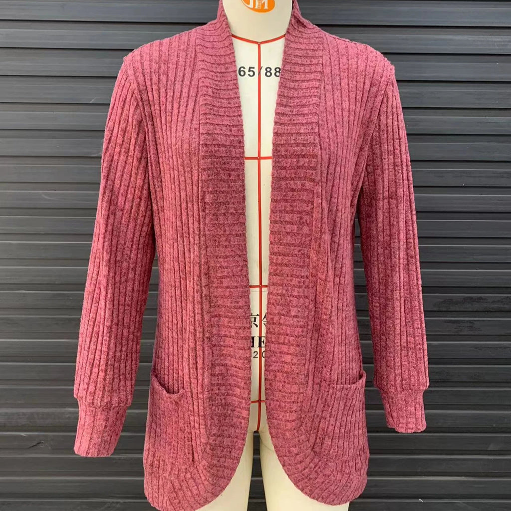 Gilet ample et uni pour femmes