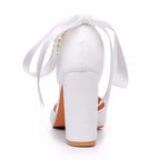 Sandales pointues en cuir pour femmes