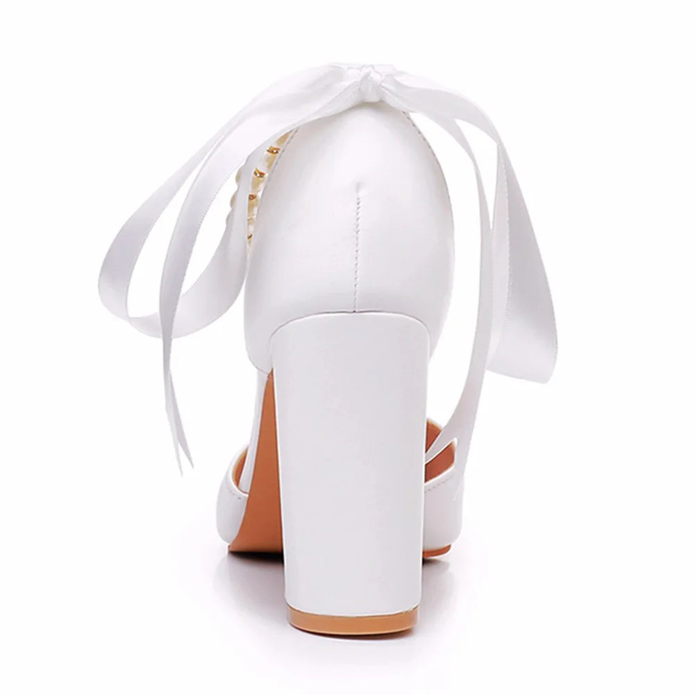 Sandales pointues en cuir pour femmes