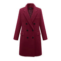 Manteau mi-long en laine pour femmes