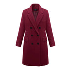 Manteau mi-long en laine pour femmes